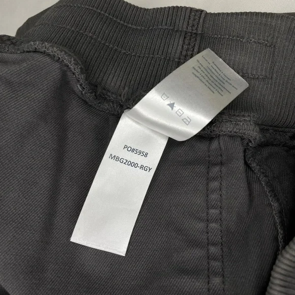 FAHERTY Brand Men's Traveler Pants Rugged Grey Size Small Drawstring Chino - Picture 6 of 9